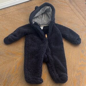 Carters Navy Fleece Teddy Jacket